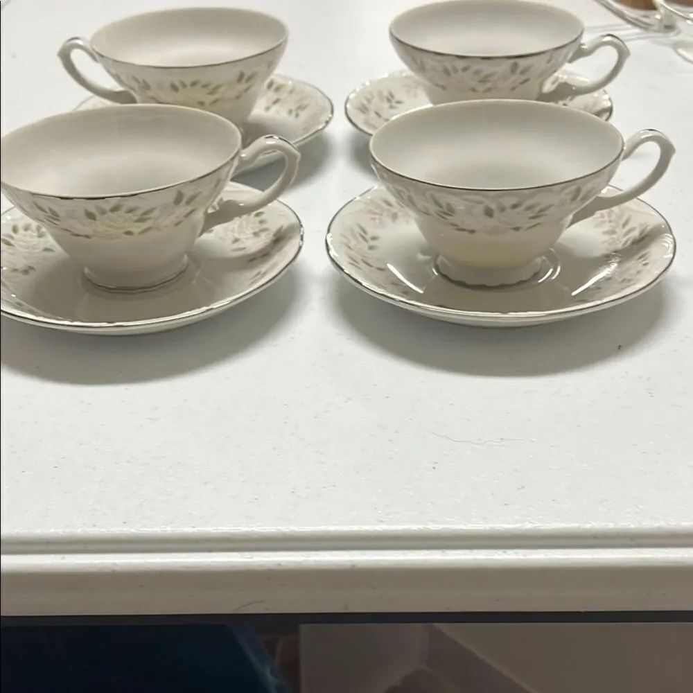 Sheffield, classic Floral Teacup and Saucer Set